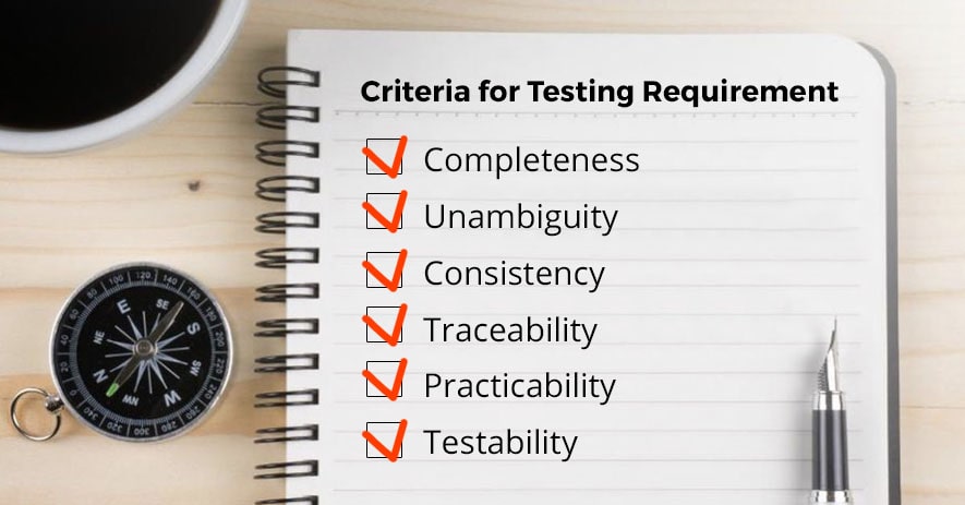 Criteria for Testing Requirement