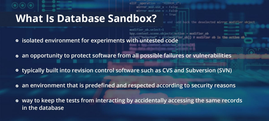 What Is Database Sandbox