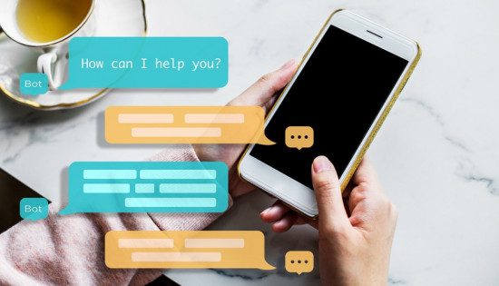 a chatbot in the smartphone