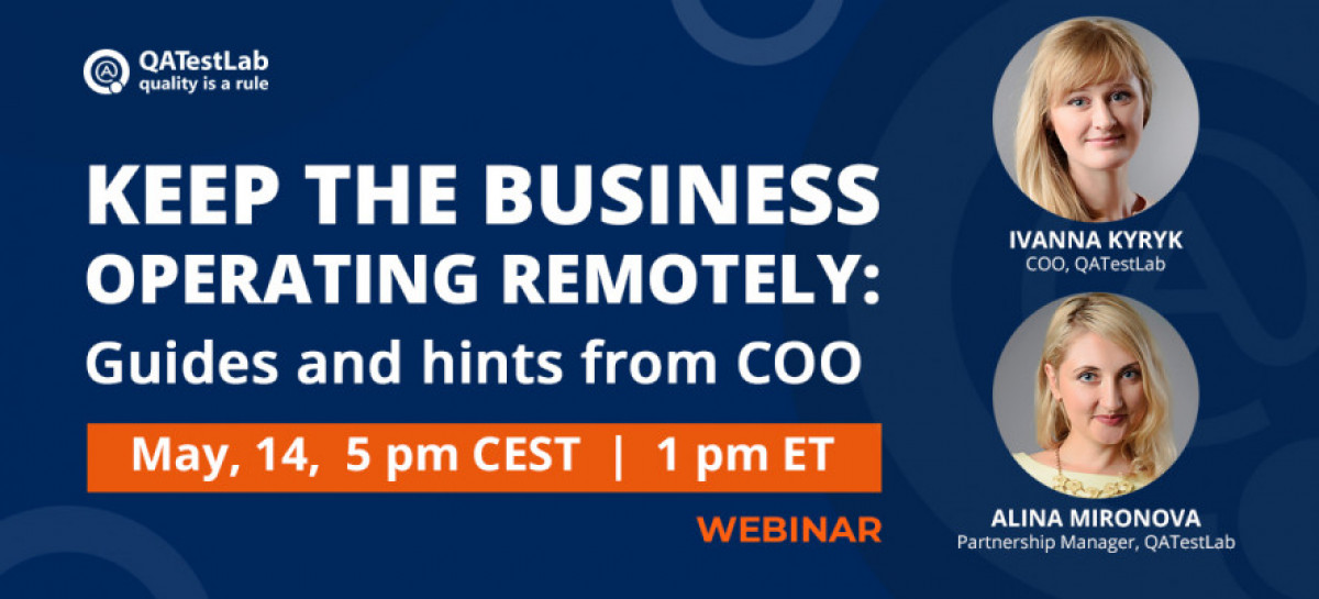 Webinar | Keep the business operating remotely: Guides and hints from COO
