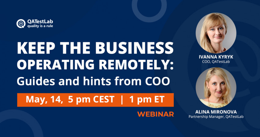 Webinar | Keep the business operating remotely: Guides and hints from COO