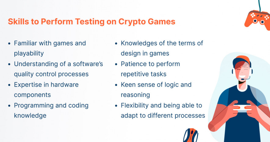 Skills to perform testing on crypto games