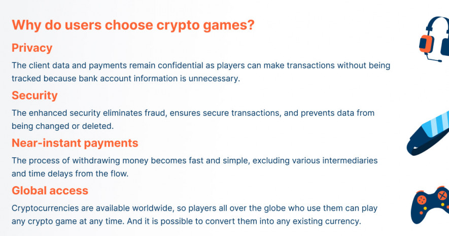 Why do users choose crypto games?