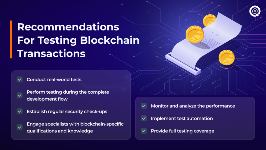 Recommendations For Testing Blockchain Transactions