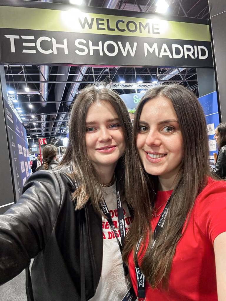 Photo of our delegates - Kristina and Anastasiia